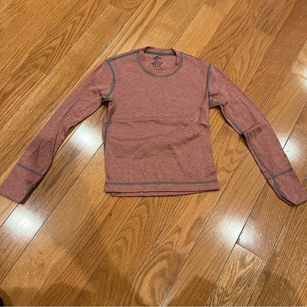 Hot Chillys Girls base layer crew long sleeve shirt size XS